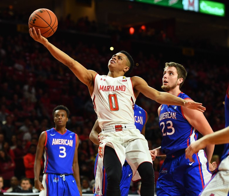 NCAA Basketball: American U. at Maryland